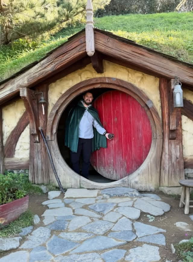 Peter Mann on a trip to New Zealand